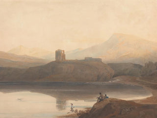 John Varley - Llanberis Lake with Castle Dolbadern.webp