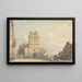 View of New Street near London Bridge - John Varley — framed artwork on a wall