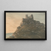 Mont Saint-Michel, Cornwall - John Warwick Smith — gerahmtes Bild an der Wand