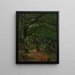 In den Wäldern von Fontainebleau Fontainebleau-Wald - John Washington Love — gerahmtes Bild an der Wand