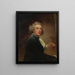 Portrait des Künstlers in halber Körpergröße, der ein Portfolio hält - John Westbrooke Chandler — gerahmtes Bild an der Wand