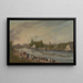 Bootrennen auf dem Fluss Isis in Oxford - John Whessell — gerahmtes Bild an der Wand