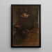 Ein Arbeiter - John White Alexander — gerahmtes Bild an der Wand