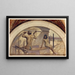 Freske Hieroglyphen Ägyptisch in der Serie Evolution des Buches - John White Alexander — gerahmtes Bild an der Wand