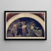 Freske der Druckerei in der Serie Evolution des Buches - John White Alexander — gerahmtes Bild an der Wand