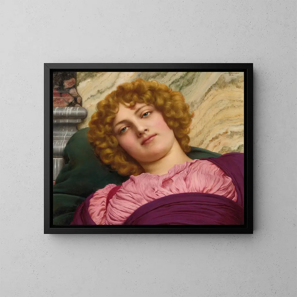 Myrhinna - John William Godward — quadro incorniciato alla parete