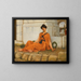 La Fille aux fleurs - John William Godward — gerahmtes Bild an der Wand