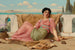 L'animale domestico tranquillo - John William Godward — vista dell’opera