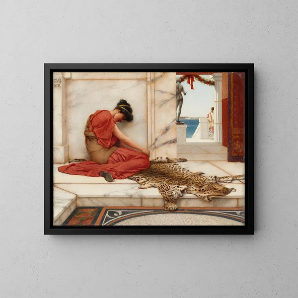 La Dispute - John William Godward — quadro incorniciato alla parete