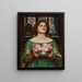 Pflücken Sie die Rosenknospen, solange es Mai ist - John William Waterhouse — gerahmtes Bild an der Wand