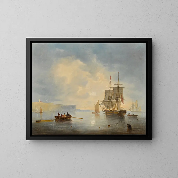 Tête de Flamborough - John Wilson Carmichael — gerahmtes Bild an der Wand