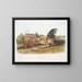 Fouine fauve mâle taille naturelle - John Woodhouse Audubon — gerahmtes Bild an der Wand