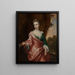 Ritratto di Lucy Sherard, figlia del conte di Harborough e moglie del duca di Rutland - John Zachary Kneller — quadro incorniciato alla parete