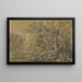 Bach durch einen alten Wald - Jonas Umbach — gerahmtes Bild an der Wand