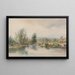 Boot auf einem Fluss - Jonathan Needham — gerahmtes Bild an der Wand