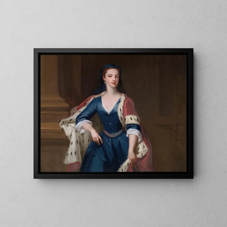 Dame Anne Cavendish - Jonathan Richardson l'Ancien — gerahmtes Bild an der Wand