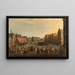 La licenziamento dei mercenari Waardgelders al servizio del governo municipale del principe Maurits a Utrecht il 31 luglio 1618 - Joost Cornelisz Droochsloot — quadro incorniciato alla parete