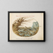 von Joris Hoefnagel - Frösche, Eidechsen und Salamander in einer Landschaft — gerahmtes Bild an der Wand