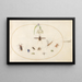 Pannello 77 Mosca a puntini con un fiore bianco, un efemera, un coleottero blu e altri insetti - Joris Hoefnagel — quadro incorniciato alla parete