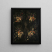 a sculpted head of a woman in a decorated cartouche with fruit garlands - Joris van Son — framed artwork on a wall