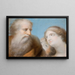 Allegorie der Vorsicht - José Flaugier — gerahmtes Bild an der Wand