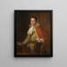 Ritratto del re Giuseppe I - José Flaugier — quadro incorniciato alla parete