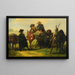 Sancho Panza und Don Quichotte - José Jiménez y Aranda — gerahmtes Bild an der Wand