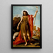 Johannes der Täufer in der Wüste - José Leonardo — gerahmtes Bild an der Wand