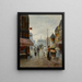 Eine Straßenszene in Paris - José María Jardines — gerahmtes Bild an der Wand