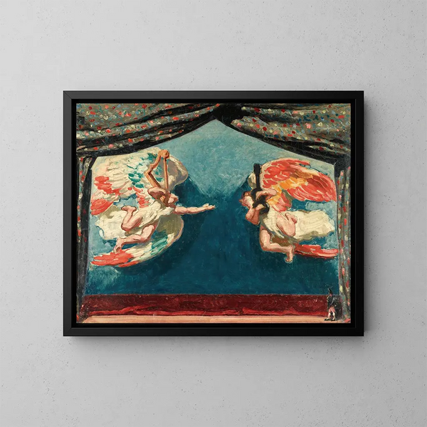 Engel Musiker - José María Sert — gerahmtes Bild an der Wand
