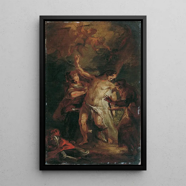 Josef Anton Mesmer - Der heilige Sebastian und die Frauen.webp