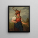 Portrait einer jungen Mädchen in traditioneller Tracht - Josef Böche — gerahmtes Bild an der Wand
