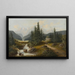 Landschaft von Bach - Josef Burgaritzky — gerahmtes Bild an der Wand
