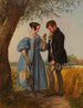 Die Begegnung - Josef Danhauser — Ansicht des Kunstwerks