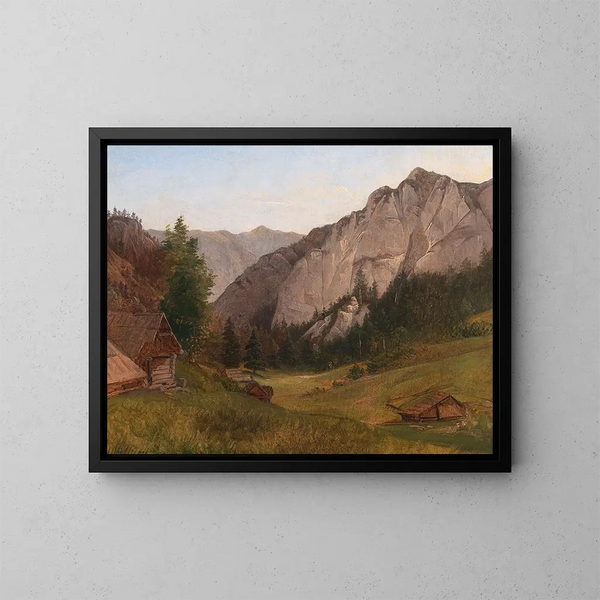 Scène del Salzkammergut - Josef Feid — quadro incorniciato alla parete