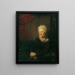 Eine alte Dame Mme von Weinbrenner - Josef Grassi — gerahmtes Bild an der Wand