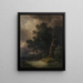 Landschaft bei Sturm - Josef Kreutzinger — gerahmtes Bild an der Wand