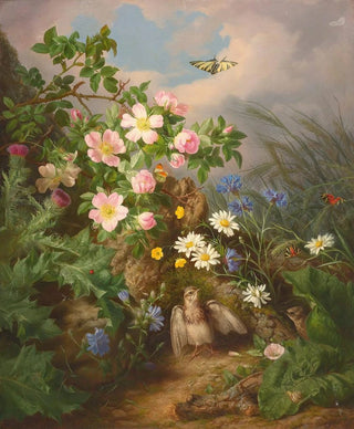 Josef Lauer - Still life with bird.webp
