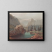 Landschaft mit Bergsee - Josef Navrátil — gerahmtes Bild an der Wand