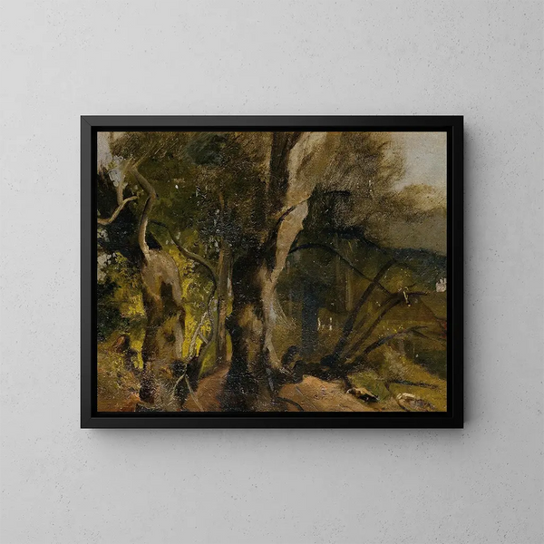 Studie des Waldes - Josef Navrátil — gerahmtes Bild an der Wand