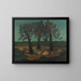 Baumgruppe - Josef Scharl — gerahmtes Bild an der Wand
