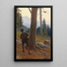 Hunting of the black grouse - Josef Straka — framed artwork on a wall
