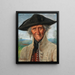Ritratto di un veterano - Josef Theodor Moroder-Lusenberg — quadro incorniciato alla parete