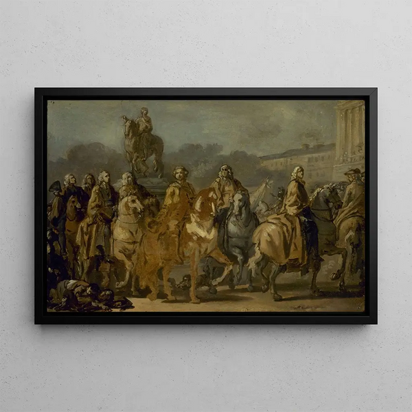 JosephMarie Vien - Inauguration de la statue de Louis XV sur la place du mme nom par le corps de la Ville de Paris le 20 juin 1763.webp