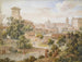 Ansicht des Klosters San Isidoro über Saint-Pierre in Rom - Joseph Anton Koch — Ansicht des Kunstwerks