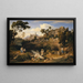 Landschaft bei Olevano mit einem Tanz der Bauern - Joseph Anton Koch — gerahmtes Bild an der Wand