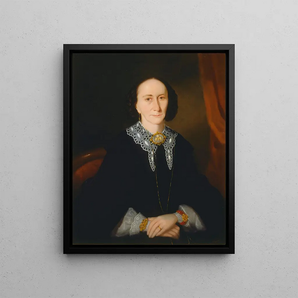 Joseph Backler - Portrait of a woman Elizabeth Collins.webp