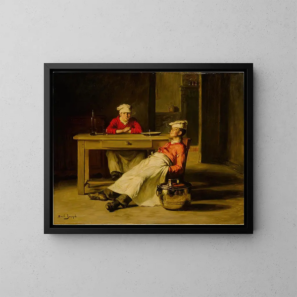 I piccoli cuochi - Joseph Bail — quadro incorniciato alla parete