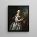 Mme Samuel Cutts - Joseph Blackburn — gerahmtes Bild an der Wand