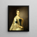 Portrait of the Marquise Wentworth - Joseph Blackburn — framed artwork on a wall